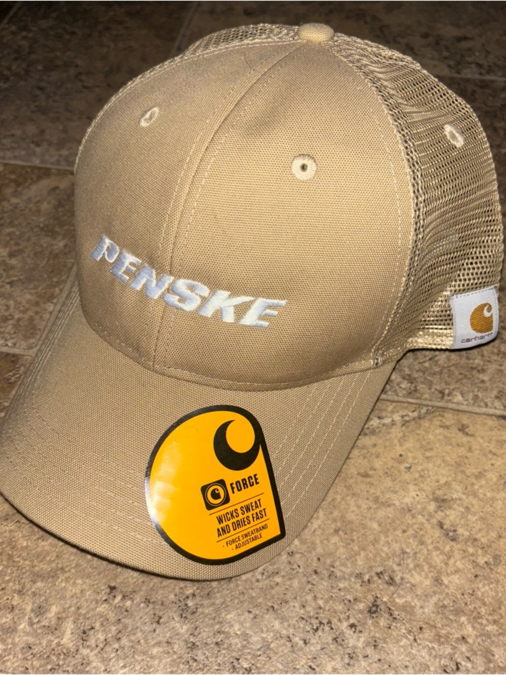 Carhartt Tan Penske Mesh-Back Cap